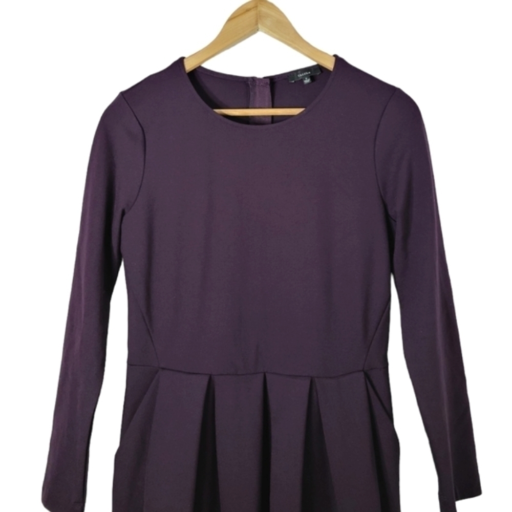 Aritzia Talula Tartine Purple Long Sleeve Mini Dress Women's Size S - Picture 5 of 12